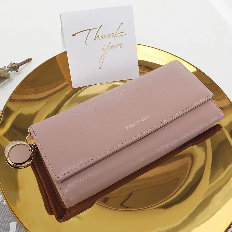 

New Fashion Woman Wallets Long Style Multi-functional wallet Purse Fresh PU leather Female Clutch Card Holder