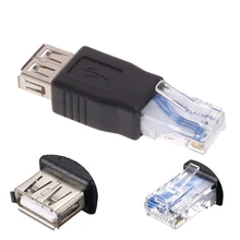 Usb тип A женский RJ45 Мужской Ethernet LAN сетевой маршрутизатор розетка адаптер
