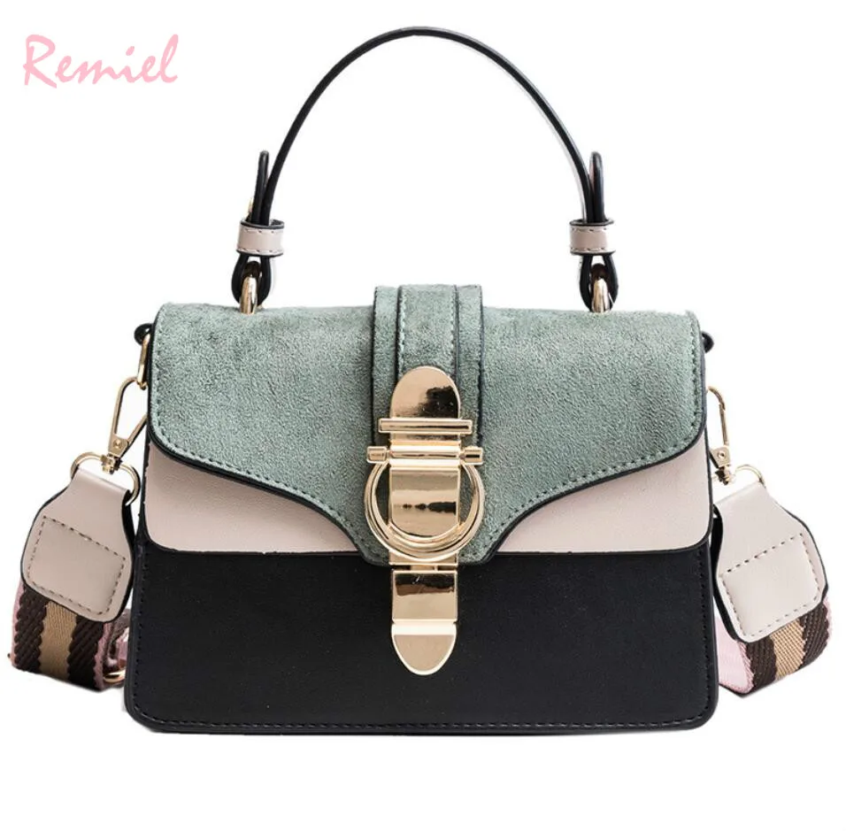 

Vintage Fashion Female Tote bag 2019 New Quality Matte PU Leather Women's Designer Luxury Handbag Lock Shoulder Messenger Bag