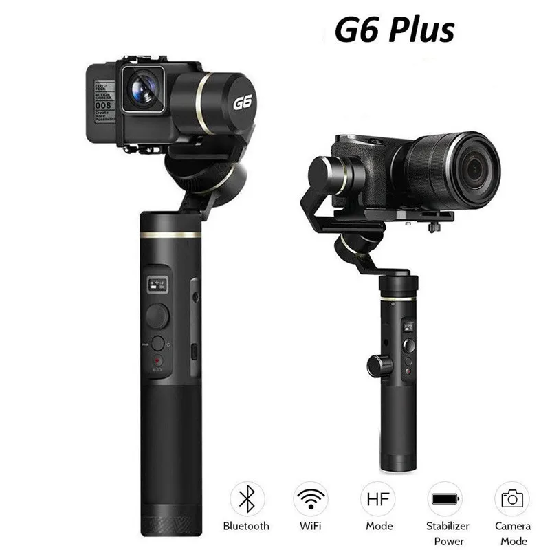 

Feiyu G6 Plus SplashProof Handheld Gimbal Stabilizer For Smartphone Iphone Gopro hero action camera