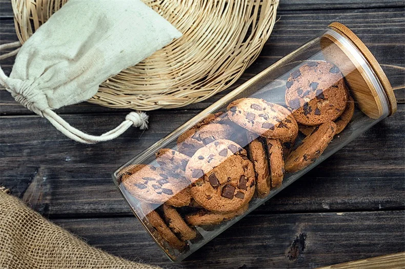 Стеклянная банка для хранения продуктов без свинца, кухонные бутылки для хранения, герметичные банки с крышкой, большая емкость, стеклянные банки для конфет, коробка для чая H10560