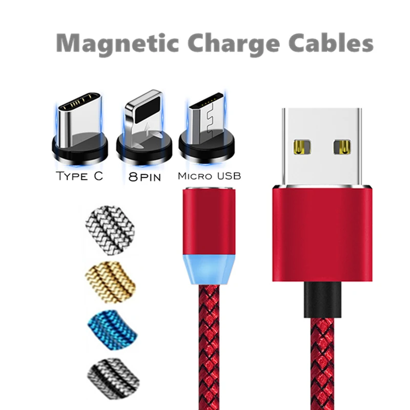 

Micro USB 5Pin Magnetic Cable USB Type C Charger for Samsung Galaxy S10 S9 a70 a80 2019 E7 E5 A7 A5 2016 IOS Cord For iPhone X 8