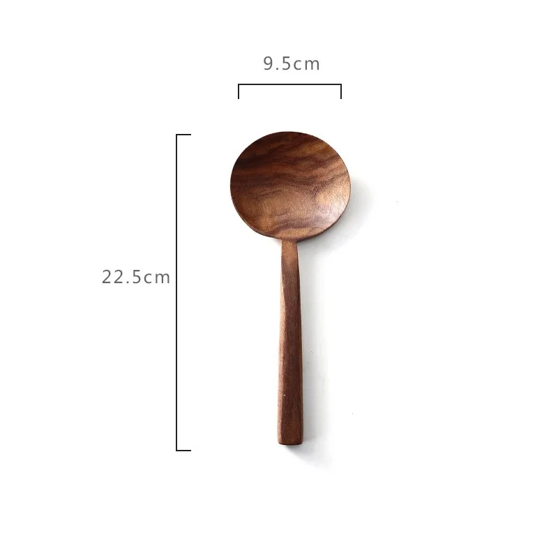 Деревянная ложка с длинной ручкой антипригарная сковорода большая ложка для супа металлическая кулинарная лопатка посуда Resuable столовые приборы кухонные инструменты