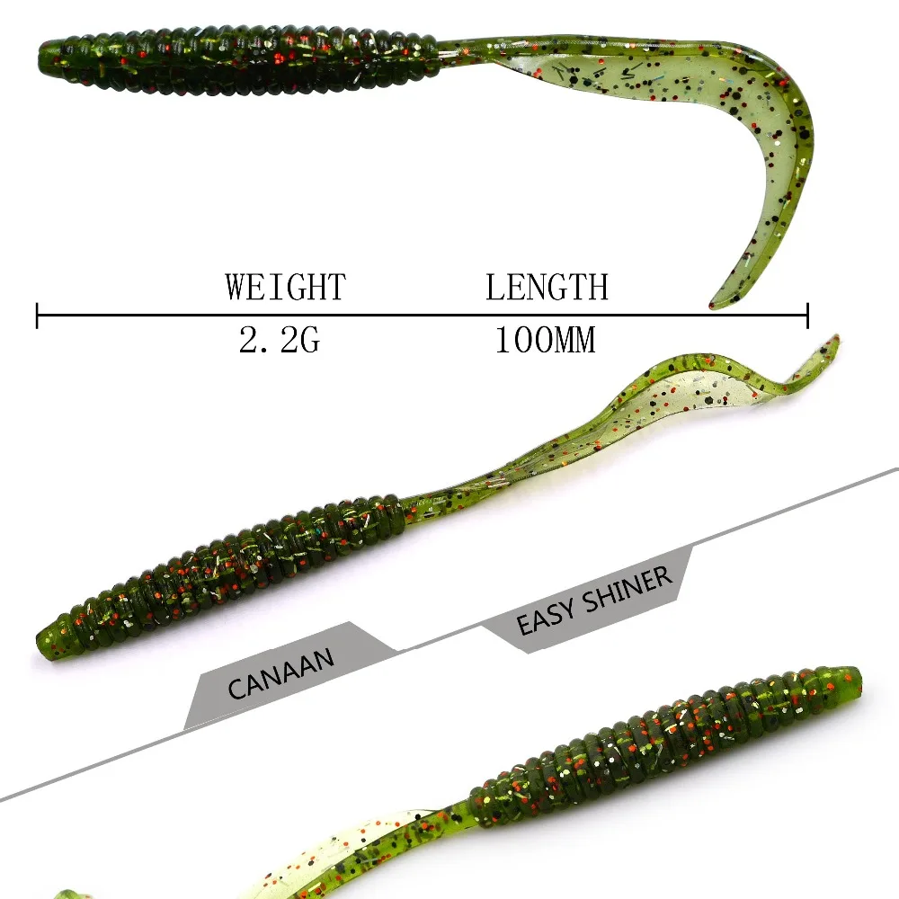 6 шт./упак. гибкие мягкие блесны для рыбалки с силиконовым личинка червь рыболовные приманки 10 см/2,2 г искусственные приманки личинки для доставки прикорма и оснастки