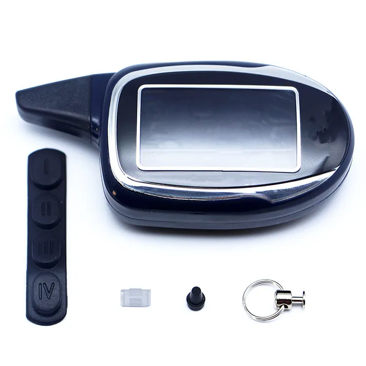 Koop M7 Case Sleutelhanger Voor 2 weg Auto Alarmsysteem Scher Khan M7 M9 lcd afstandsbediening twee weg Scher Khan Magicar 7 9 Sleutel Fob
