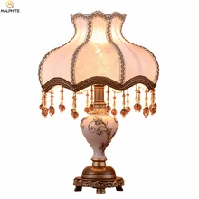 Nordic смолы белая настольная лампа Гостиная Спальня ночники современная настольная лампа Свадебные светильники стол промышленных Декор Светильник