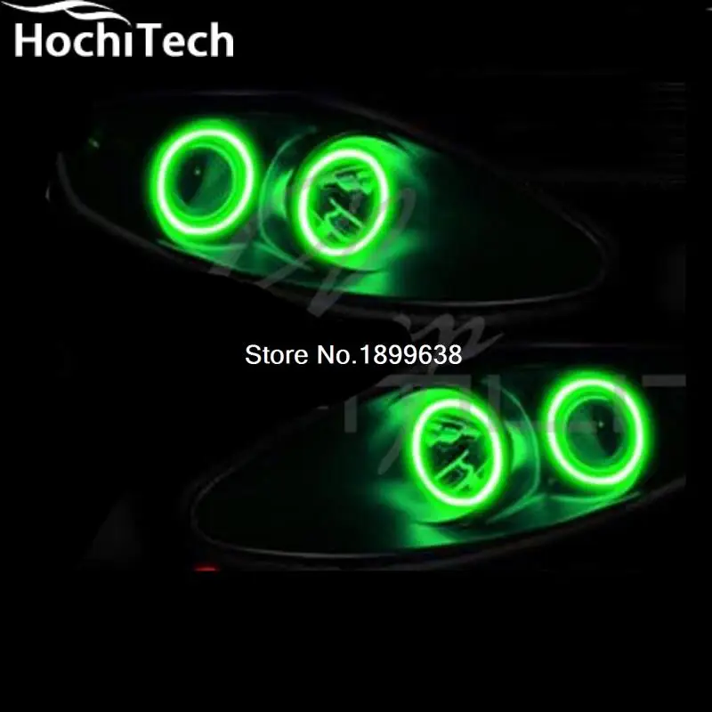 за 2004-2006 Фольксваген Туарег RGB светодиодные Ангел глаза комплект с пультом дистанционного управления стайлинга автомобилей из светодиодов гало кольца фары лампы за 2004-2006 Фольксваген Туарег RGB светодиодные Ангел глаза комплект с пультом дистанционного управления стайлинга автомобилей из светодиодов гало кольца фары лампы