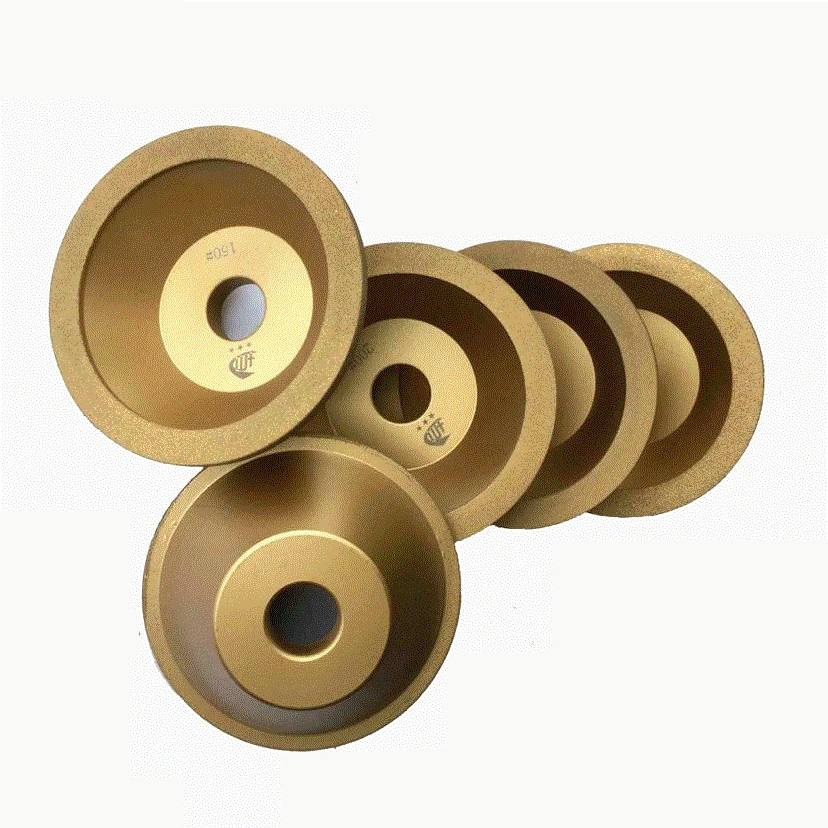 100mm Brazed Gold Diamond Cup Diamond Grinding Wheel Grit 60-400 Tool Cutter Grinder