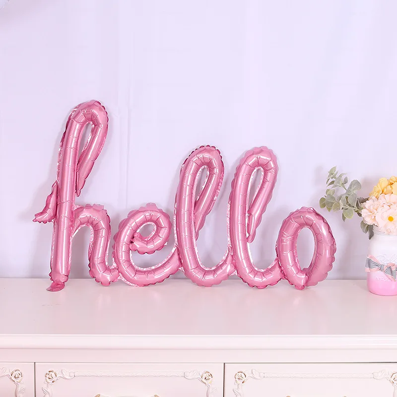 Воздушные шары из фольги с надписью Hello вечерние|Воздушные и аксессуары| |
