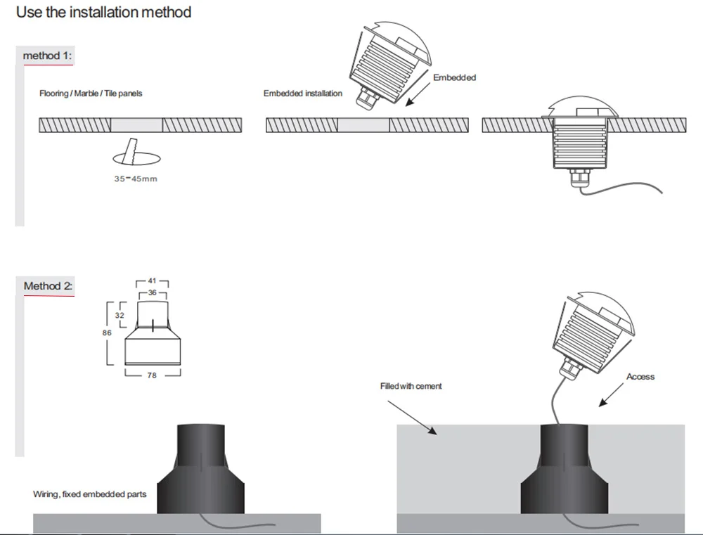 Installation in 2 ways-1000
