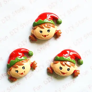 

kawaii resin cute girl with pixy hat Resin Cabochon Flatbacks Scrapbooking 50pcs/lot 26*31mm