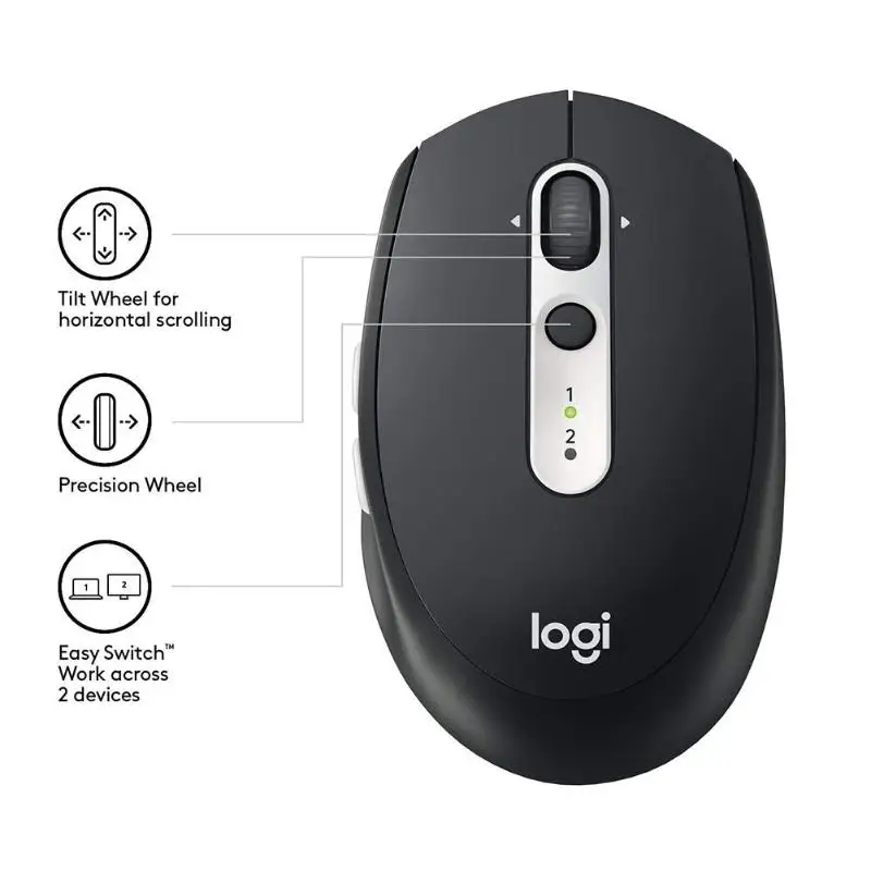 Беспроводная Bluetooth мышь lotech M590, оптическая беззвучная мышка, двойной режим, нано приемник, домашняя офисная мышь для ПК компьютера
