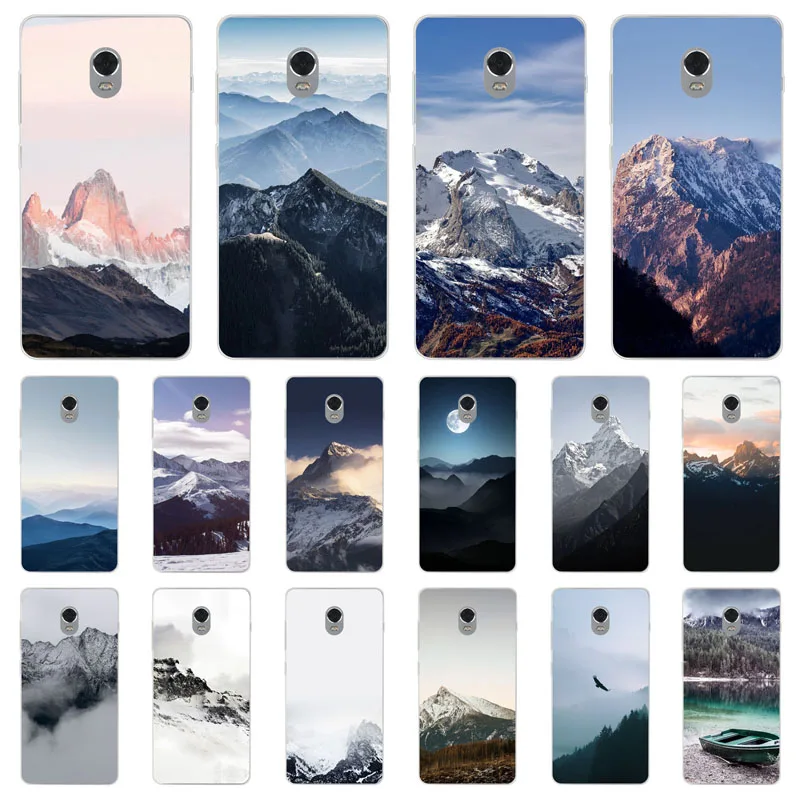 

lenovo vibe p1 p1m p2 p70 s60 s90 s660 a319 s60t p70t s90t Case mountain peak Soft TPU Back Cover Phone protect Bags cases