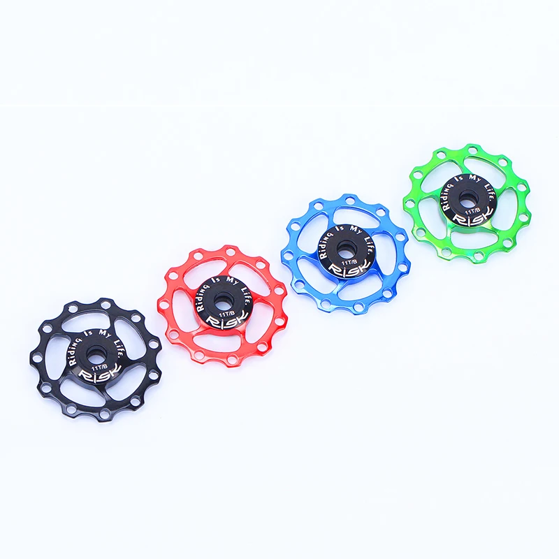 11 T الألومنيوم دراجة الخلفي Derailleur عجلة شدادة ل MTB الطريق الدراجة دليل بكرة تحمل مع قابل للتعديل مجموعات الدراجات أجزاء 11 T الألومنيوم دراجة الخلفي Derailleur عجلة شدادة ل MTB الطريق الدراجة دليل بكرة تحمل مع قابل للتعديل مجموعات الدراجات أجزاء