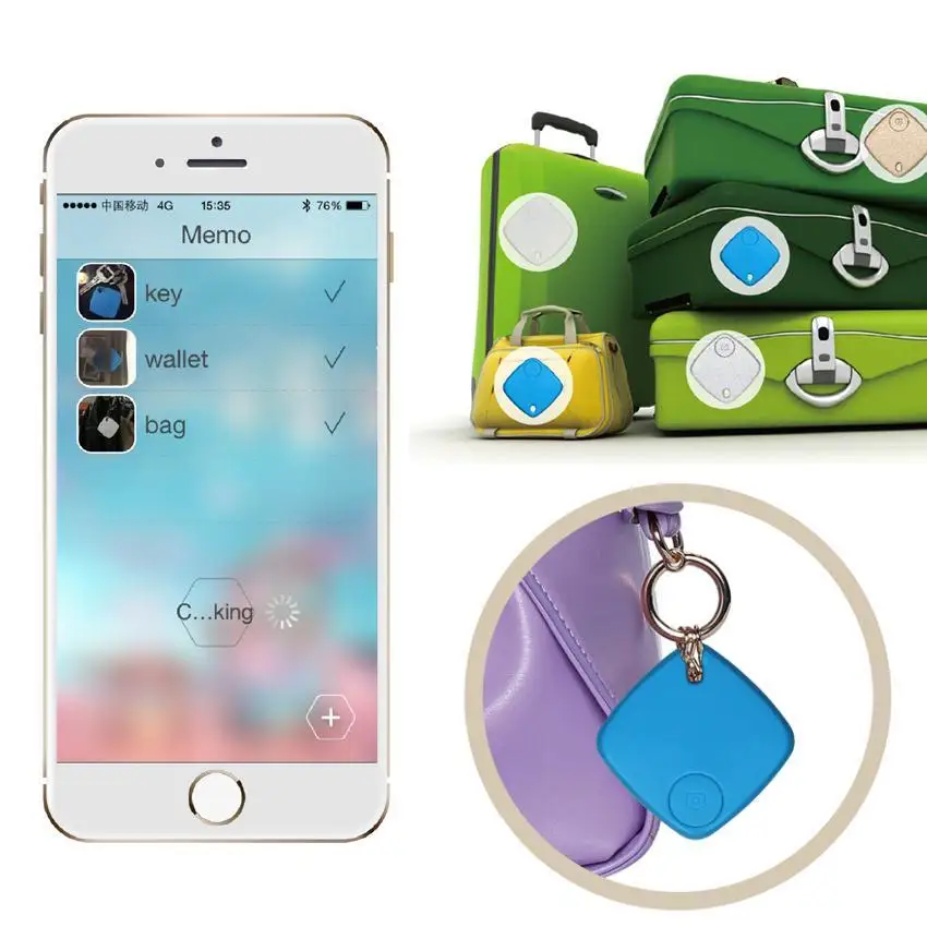Bluetooth Wireless Tracker Smart Tag Child Bag Wallet pet Key Finder