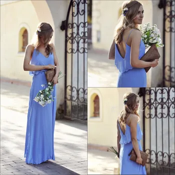 

Beautiful Light Purple Long Prom Dresses Spaghetti Strapless Open Back Sleeveless Floor Length Evening Dress Formal Gowns