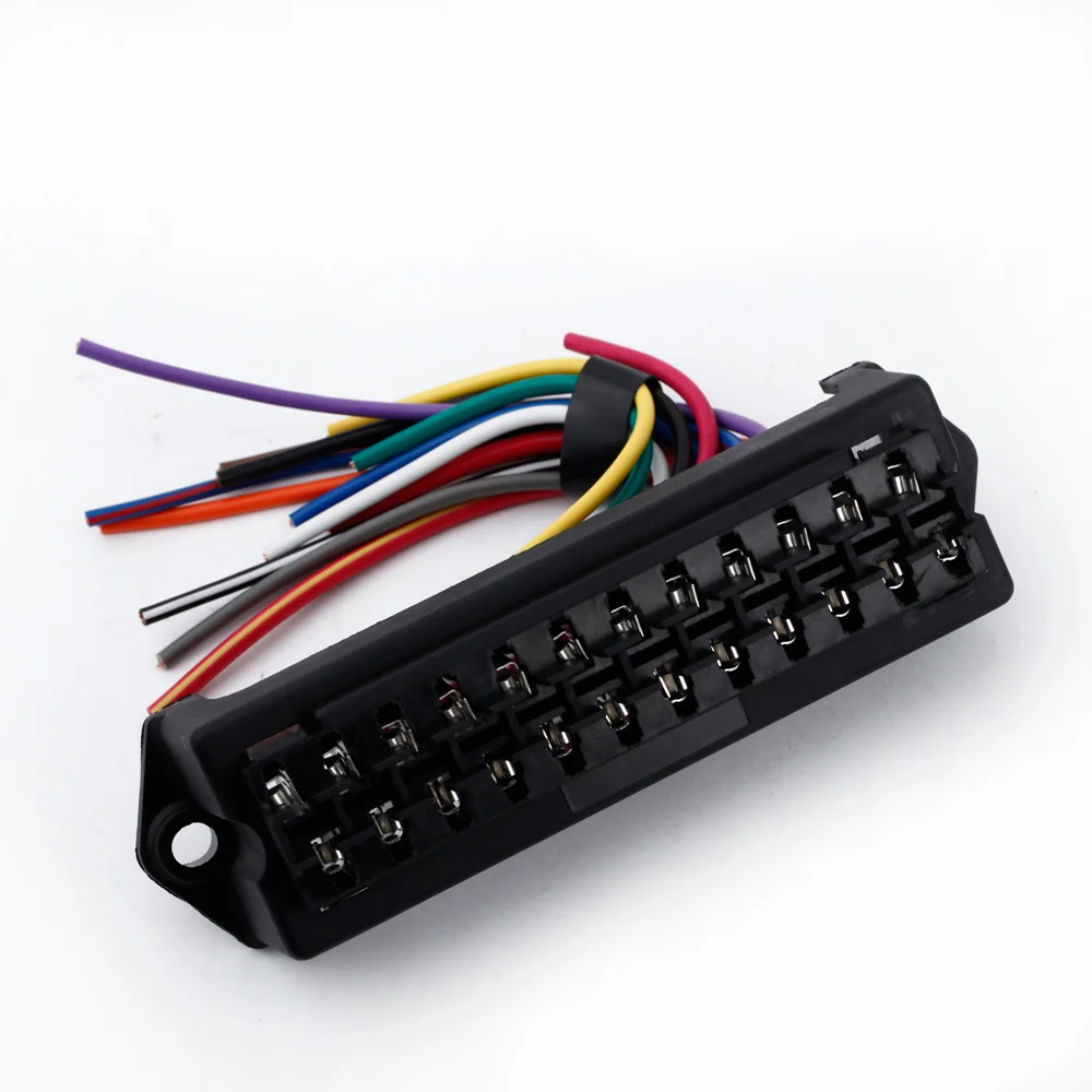 12 Way ATC ATO 2 input 12 ouput Wire 12V Volt Fuse Box 24V 32V Circuit Car Trailer Auto Blade Fuse Boxes Block Holders-in Fuses from Automobiles ...