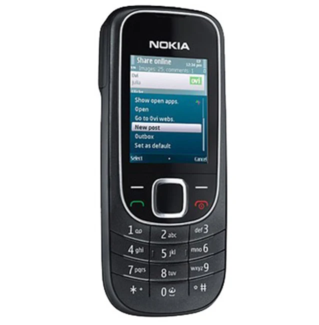 2322 отремонтированный 2322 2322c Разблокированный Мобильный телефон Nokia 2322 один год гарантии отремонтированный
