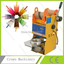 Полу-автоматическая пластиковая крышка для чашки машина