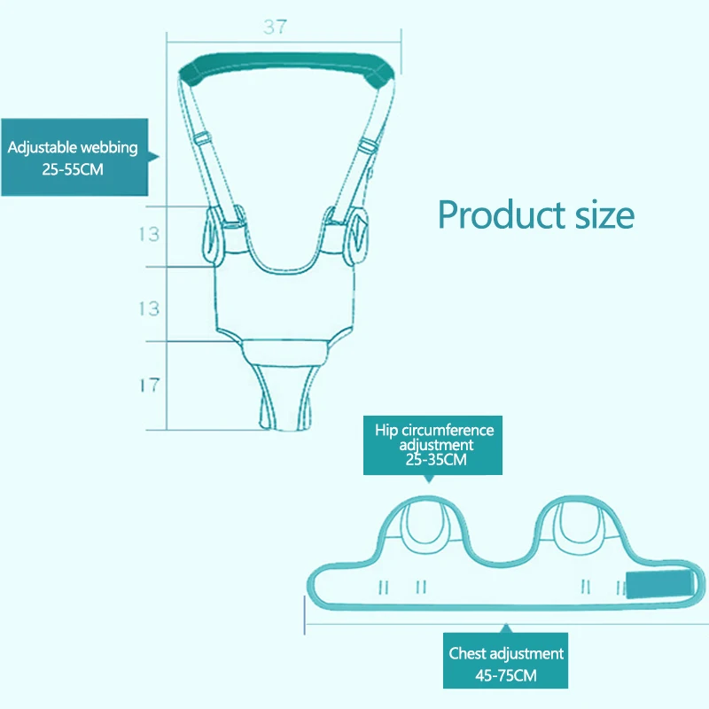 Съемные ремни безопасности поводки детские ходунки жгут помощник Многофункциональный дышащий прогулочный обучающий пояс Baby Rein