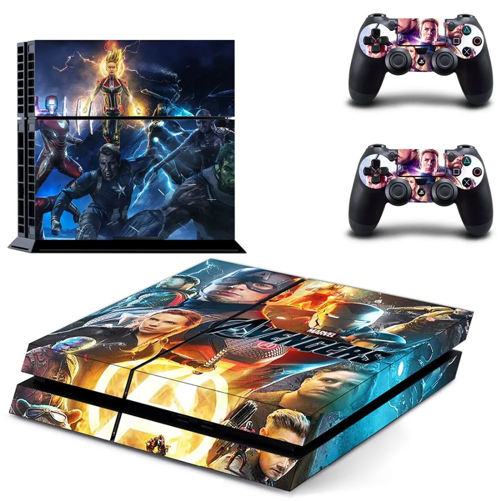 Мстители Endgame Железный человек паук PS4 Кожа Наклейка виниловая для консоли Playstation 4 и 2 контроллера PS4 наклейка КОЖА