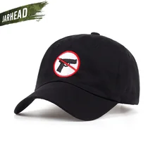 Унисекс вышивка хлопок пистолет бан шляпа от солнца Пешие Прогулки спортивные регулируемые шапки без оружия Кепка водителя грузовика