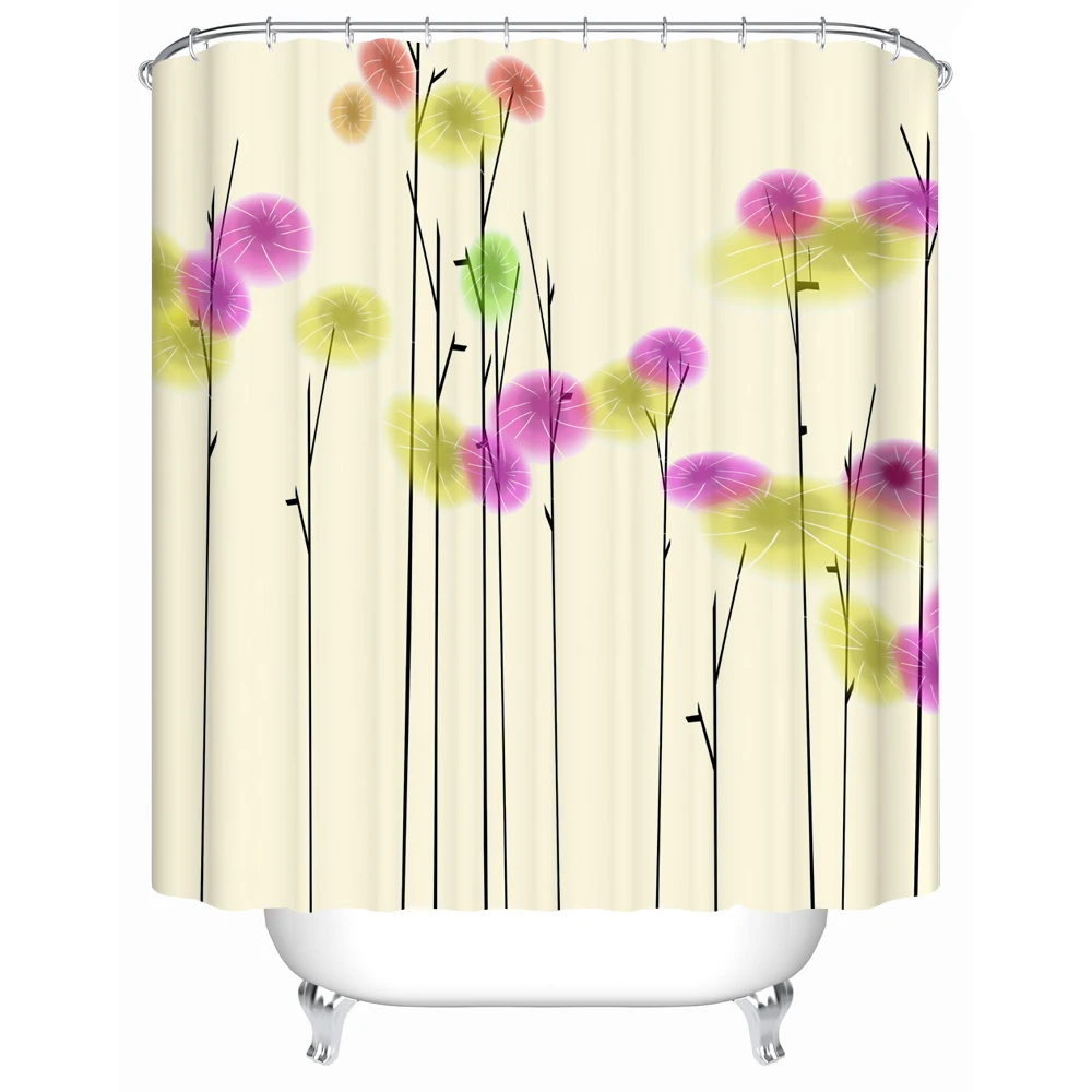 Bathroom Shower Waterproof Accessories Environmentally Friendly Household Goods Shower Curtains