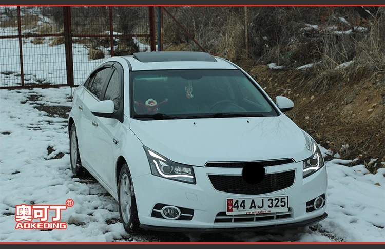 АКД Тюнинг автомобилей фары для Chevrolet Cruze 2009- светодиодные фары DRL ходовые огни биксеноновые фары Противотуманные фары с ангельскими глазками