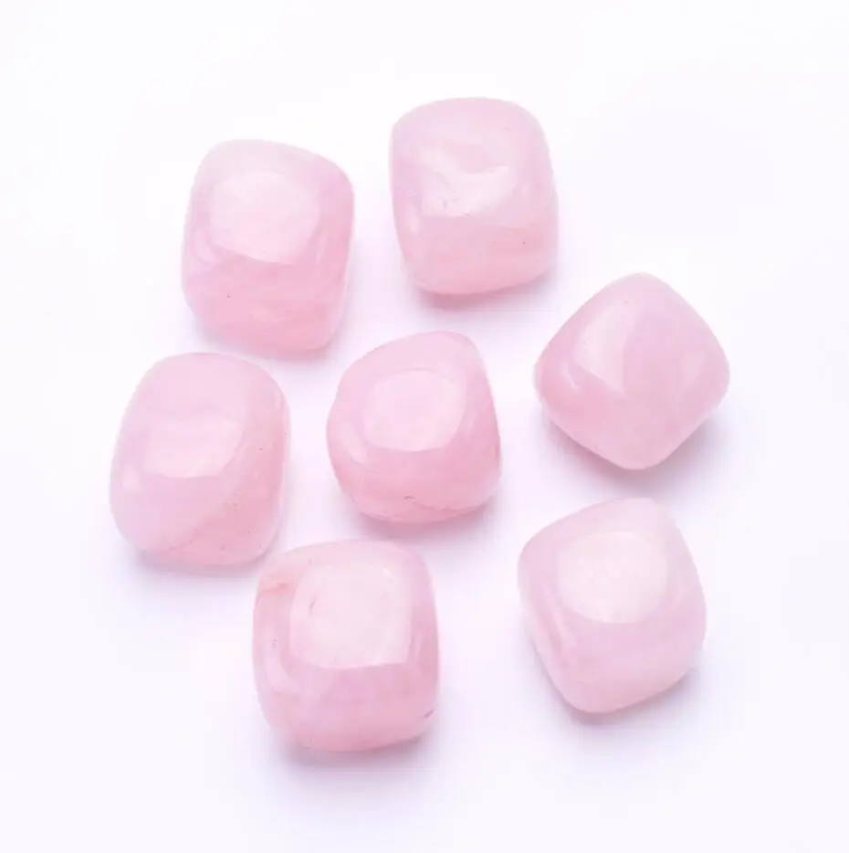 rose quartz 7 шт. декоративная галька для сада, большой размер, натуральный камень, Цветной Камень Чакра, минеральный кристалл, исцеляющий Декор - Цвет: rose quartz