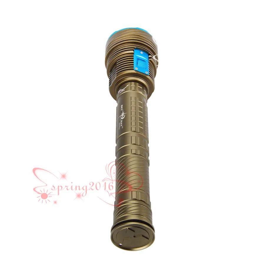 Высокомощный светодиодный фонарик для дайвинга, 100 м, водонепроницаемый фонарь, 9 x CREE, XM-T6 светодиодный фонарь, аккумулятор 3x18650 или 26650