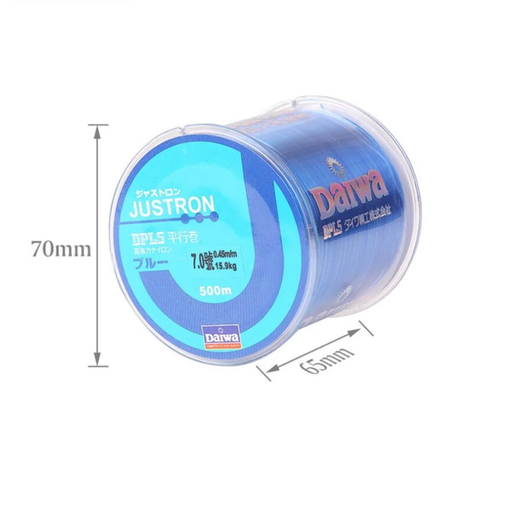 500m Nylon Fishing Line Japanese Durable Monofilament Rock Sea Fishing Line Daiwa Thread Bulk Spool All Size 6 Colors 0.4 to 8.0