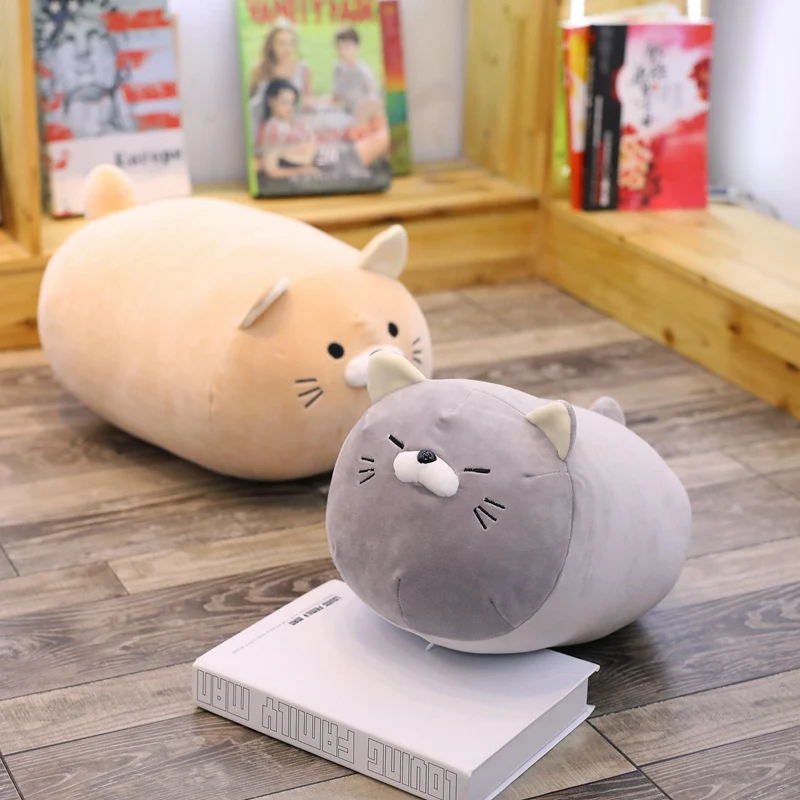 

1PC New 50cm Cute Fat Cat Plush Toy Stuffed Soft Animal Cat Pillow Christmas Gift for Kids Kawaii Valentine Present