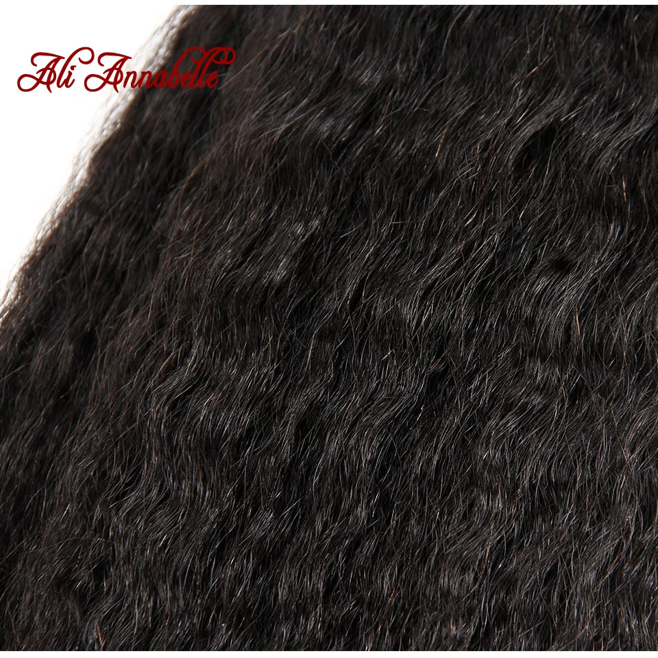Али ANNABELLE волос 3 Связки перуанский странный прямо Пряди человеческих волос для наращивания 3 сплетение волос натуральный Цвет Пучки Волос