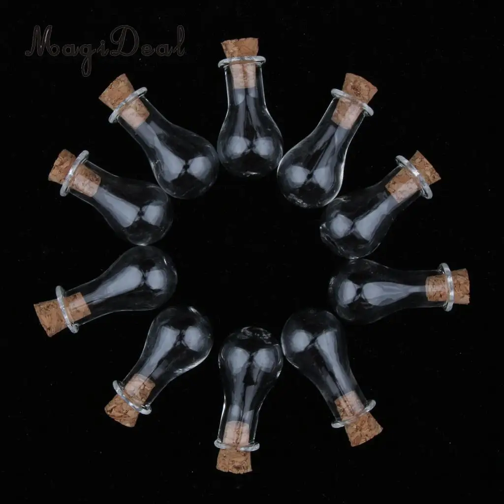 10pcs 2ml Small Glass Wishing Bottles Essential Oils Jars  Fragrance Reed Diffuser Vials DIY Decoration Tool
