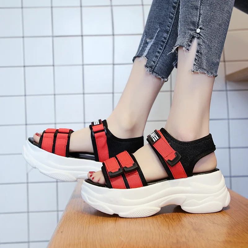 RASMEUP Women's Chunky Sandals Gladiator Platform Beach Sandal Women 2019 Summer Fashion Comfortable Casual Woman Shoes Footwear