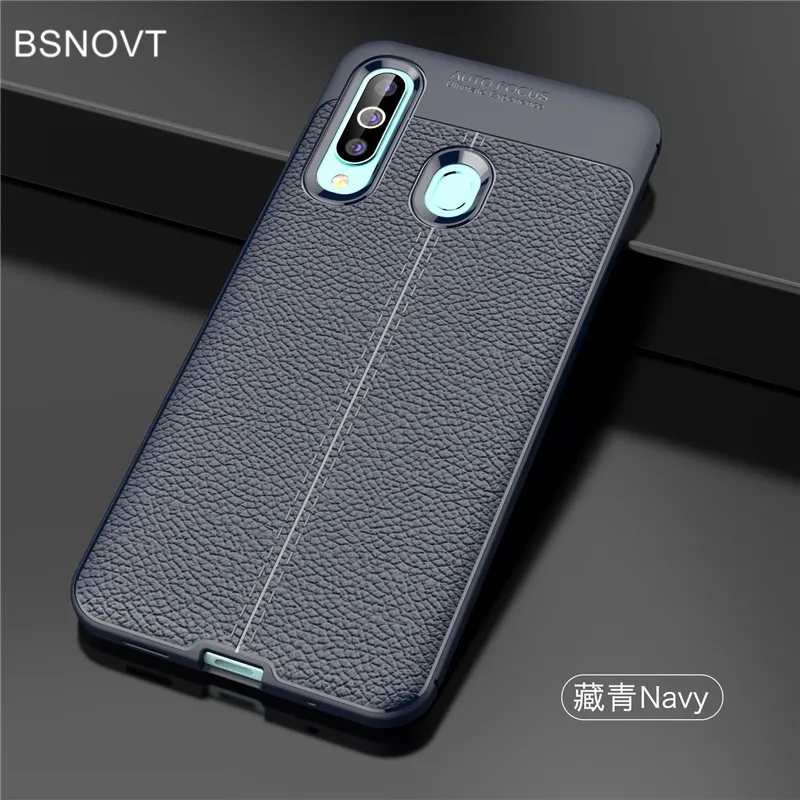 BSNOVT For Case Samsung Galaxy A60 Cover Soft Silicone TPU Leather Shockproof Phone Case For Samsung Galaxy A60 Funda SM-A606F