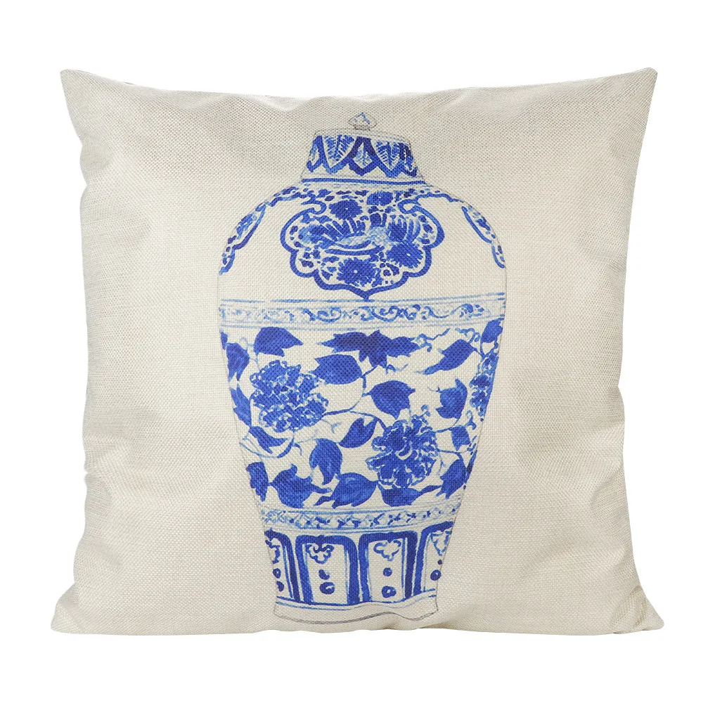 Buy Chinese Style fine china vase patterned pillow