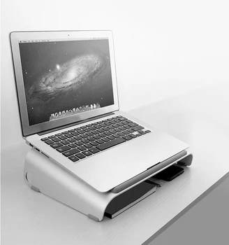 

Vertical Laptop Stand Desktop Aluminum Alloy Heat Dissipation Heightened Holder New Arrival