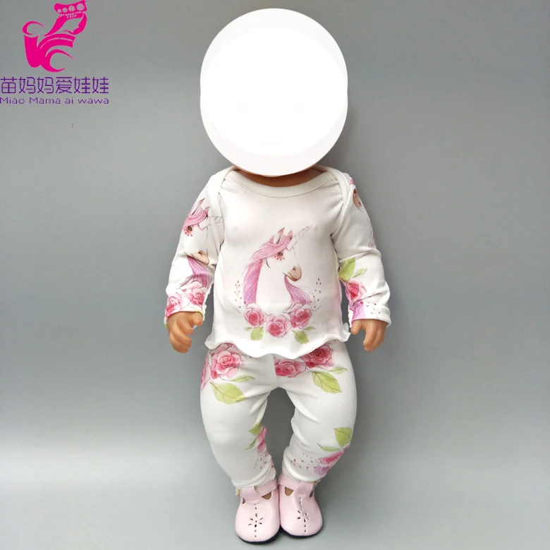 Doll Clothes Dress Outfits Pyjamas For 18 inch Doll Girl Clothing Suit Sleepwear