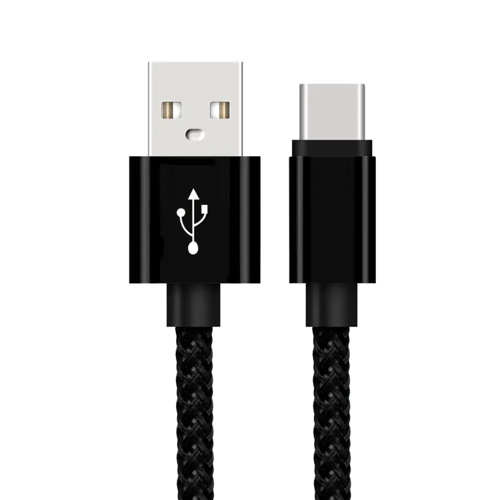 1~ 3 м долговечный тканевый Тип-C USB-C Реверсивный зарядный Дата кабель синхронизации провод для Samsung S9 S9+ S8 S8+ для LG G6 G5 Лот - Тип штекера: Black