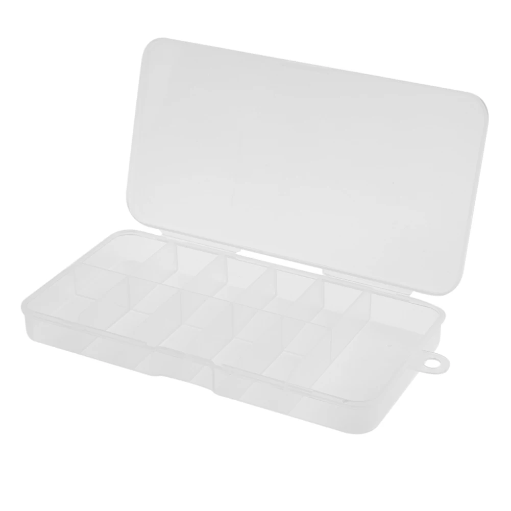 

10 Slots Clear Plastic Empty Storage Box Nail Art Rhinestone Tools Jewelry Beads Display Storage Box Case Organizer Holder