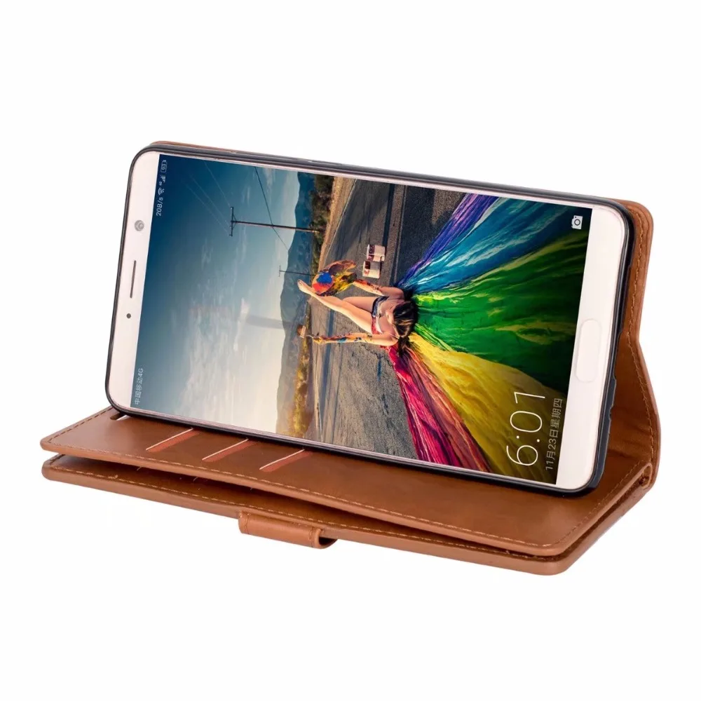 Для Huawei Коврики 10 случае 9 Слот для карты крышка Ретро флип чехол бумажник для Huawei Коврики 10 роскошных молнии Кошельки кожаный чехол 5.9"