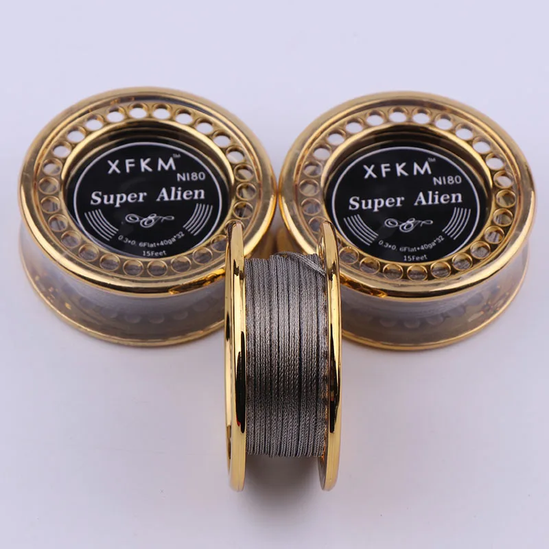 XFKM 5M NI80 Super Alien juggernaut Clapton провод для электронной сигареты RDA RTA RBA Атомайзер|atomizer