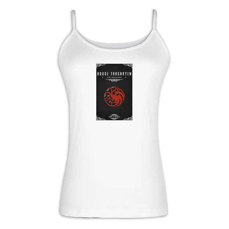 ibSingletS2172W Рыбная Игра престолов Дом Талли семьи риверрун, обязанность, честь сексуальные дамские, женские жилеты майка хлопковые топы на лямках - Цвет: ibSingletS2172W