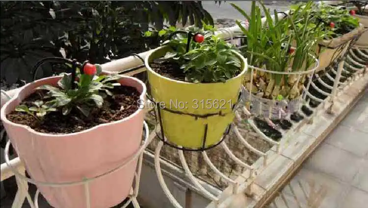 20 м шланг 20 капельниц домашний сад микро оросительная система домашний бонсай цветок Капельное орошение система полива комплект