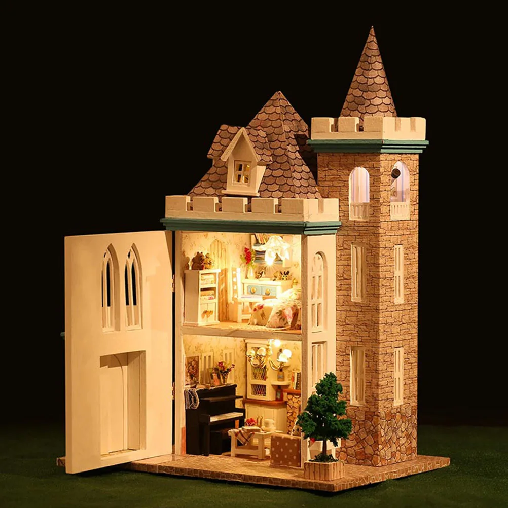 Миниатюрная развивающая игрушка, модель замка с мебелью для подарка, детская игрушка
