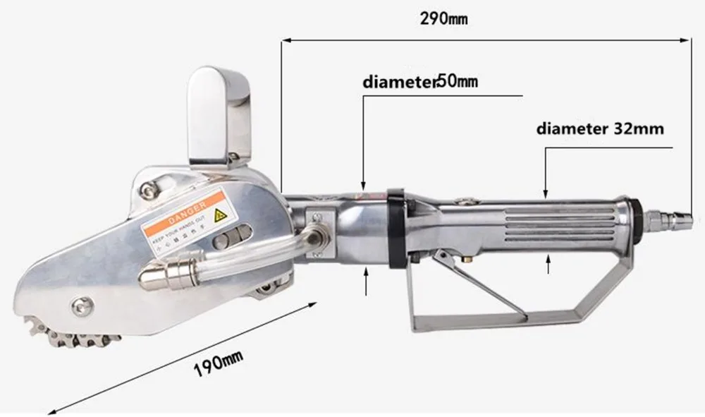 Double claw Portable Pneumatic Waste Stripper Carton Paper Stripping