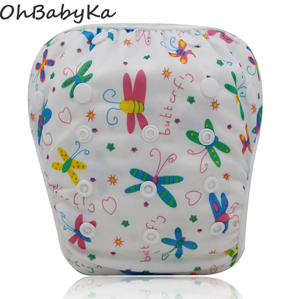 ohbabyka nuoto pannolini lavabili per neonati pannolini coprono bebek mayo regolabile swim copertura del pannolino riutilizzabile