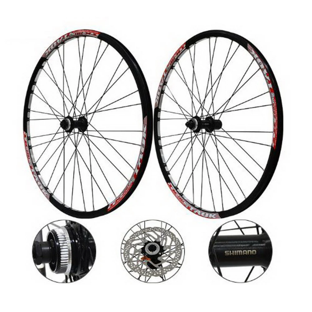 

230910/27.5-inch mountain wheel group Bicycle center lock disc brakes drum wheel quick-release wheels/Black spokes