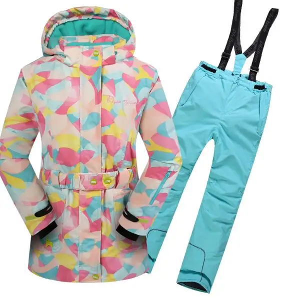 new Winter Fleece Warm Ski Suit girls Waterproof Mountain Skiing Jacket